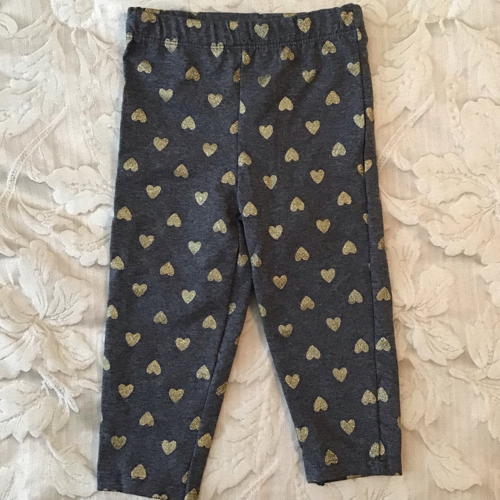 Grey and Gold Carter’s sweatpants.